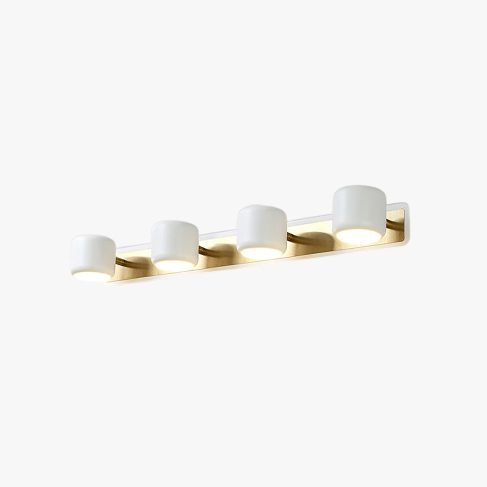 Arisha Moderno LED Specchio Anteriore Metallo Applique Minimalismo Nero/Bianco Bagno