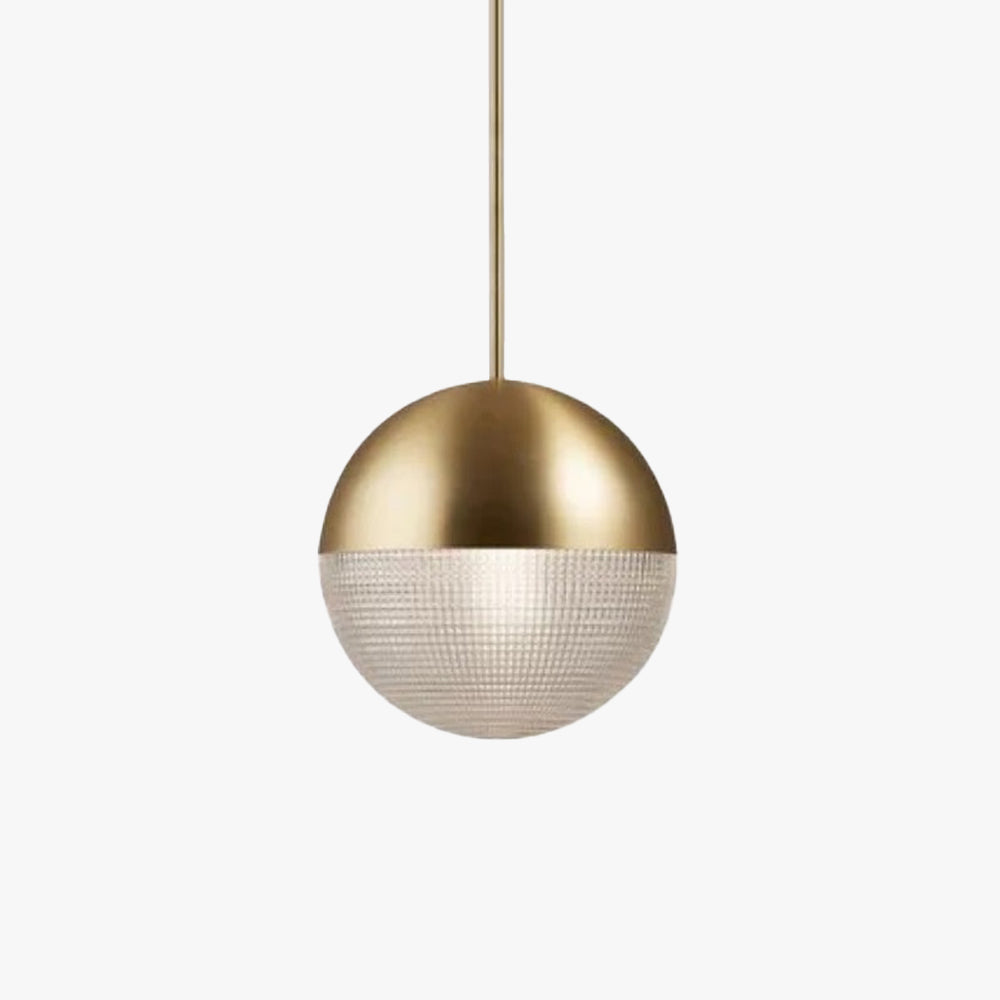Valentina Lampada a Sospensione Vintage Nero/Oro Metallo/Vetro