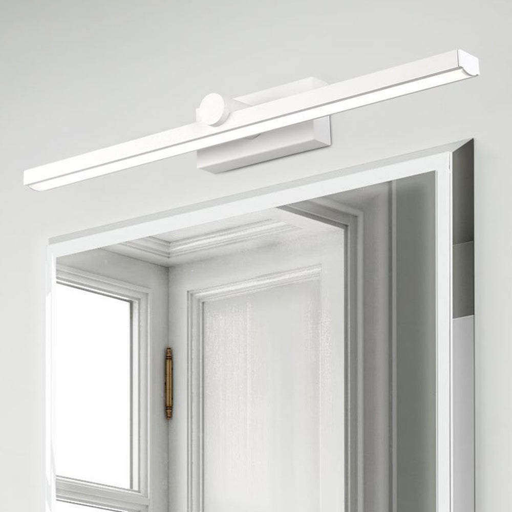 Arisha Minimalismo LED Applique Rettangolo Anteriore Vanity Metallo Bianco Bagno