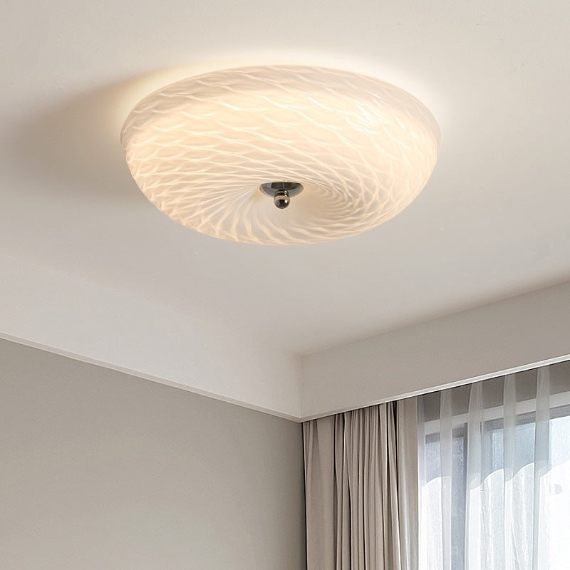 Valentina Design Circolare Metallo Vetro Plafoniera Camera da Letto Soggiorno
