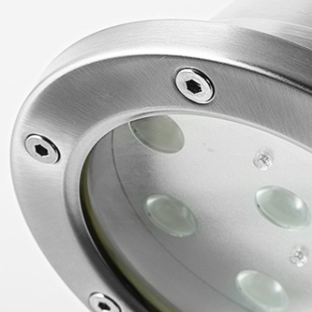 Ray Moderno Argento Campana Lampade da Esterno Giardino