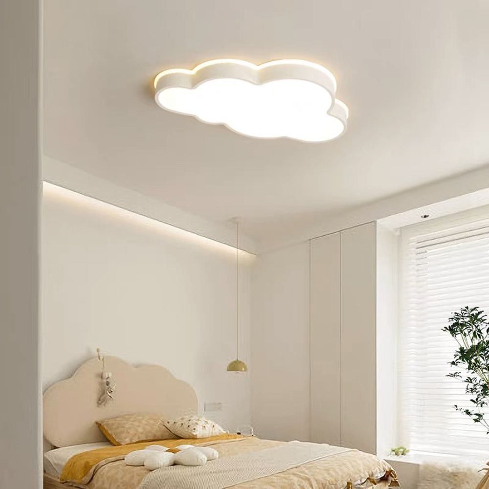 Arisha Plafoniere LED Moderno Nuvole Metallo Acrilico, Bianco
