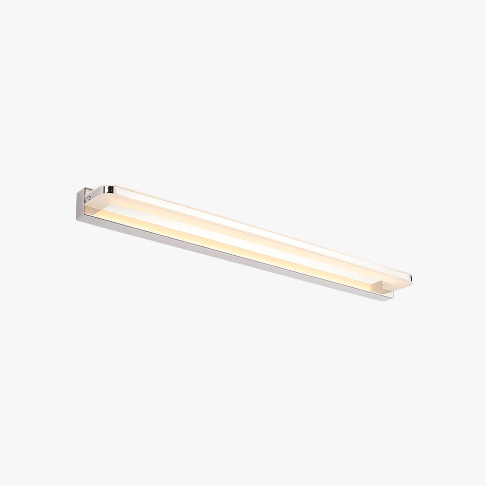 Arisha Nordico LED Lineare Metallo Specchio Anteriore Applique Cromo/Nero Bagno
