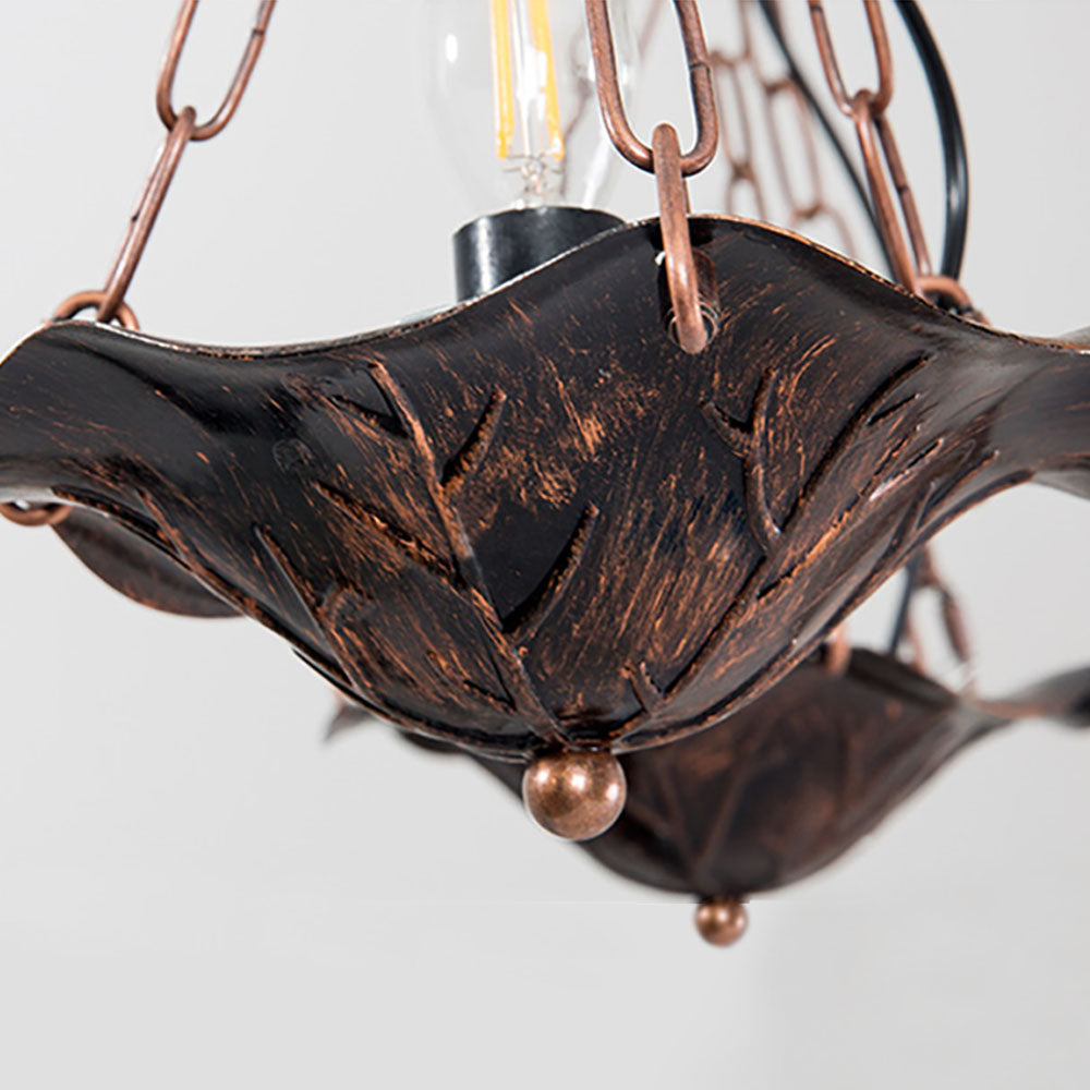 Epoch Industriale LED Lampade a Sospensione Metallo/Legno Bronzo Soggiorno/Camera da Letto