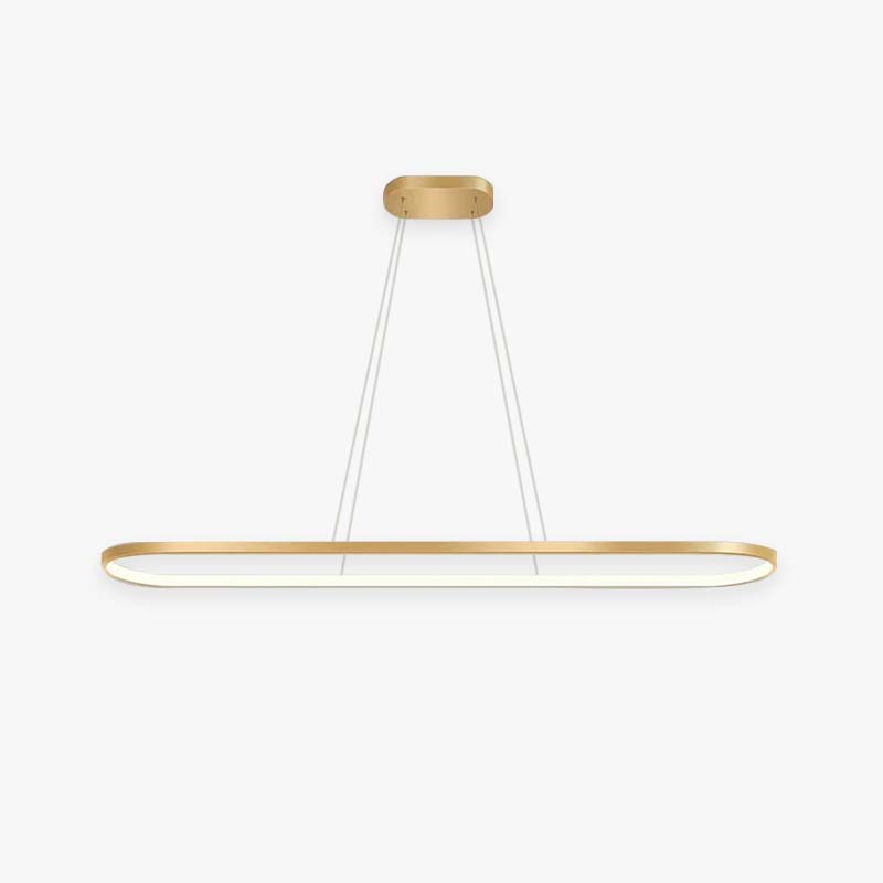 Edge Lampada a Sospensione Nero/Bianco/Oro Ovale Minimalista Appeso