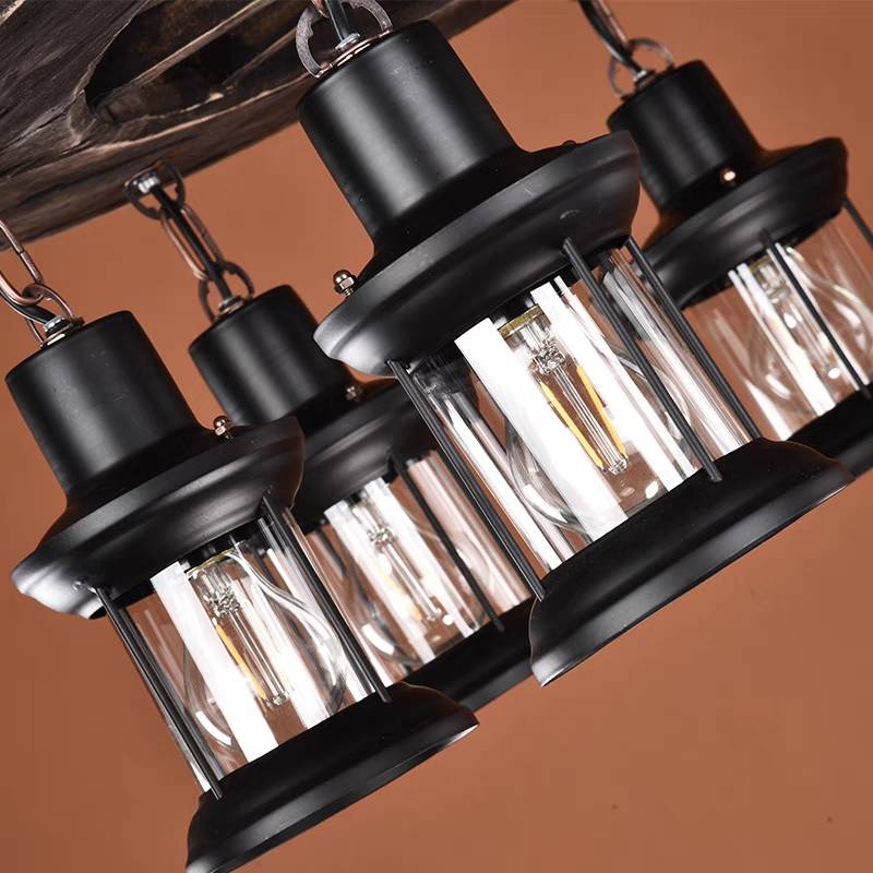 Epoch Vintage Metallo Legno Lampade a Sospensione Soggiorno