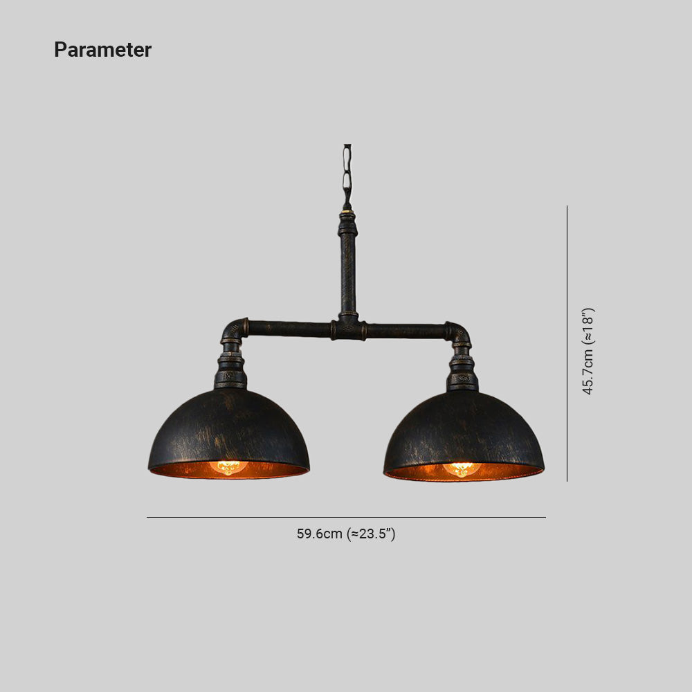 Silva Vintage Industriale Lampade a Sospensione Metallo Nero