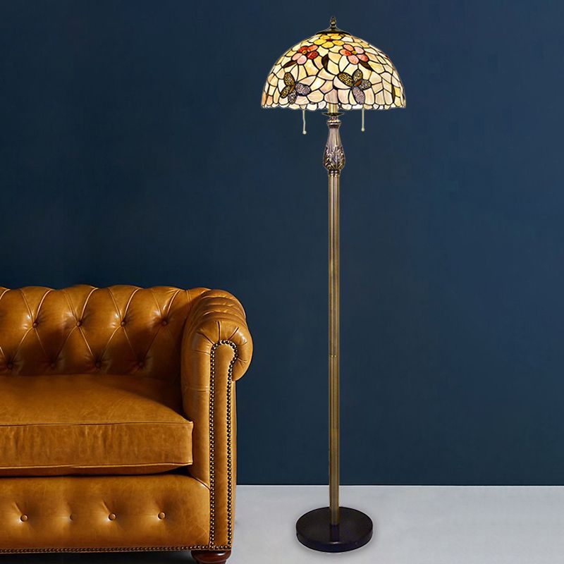Silva Speciale LED Lampade da Terra Vintage Farfalla Fiore Metallo Colorato Soggiorno/Camera da Letto