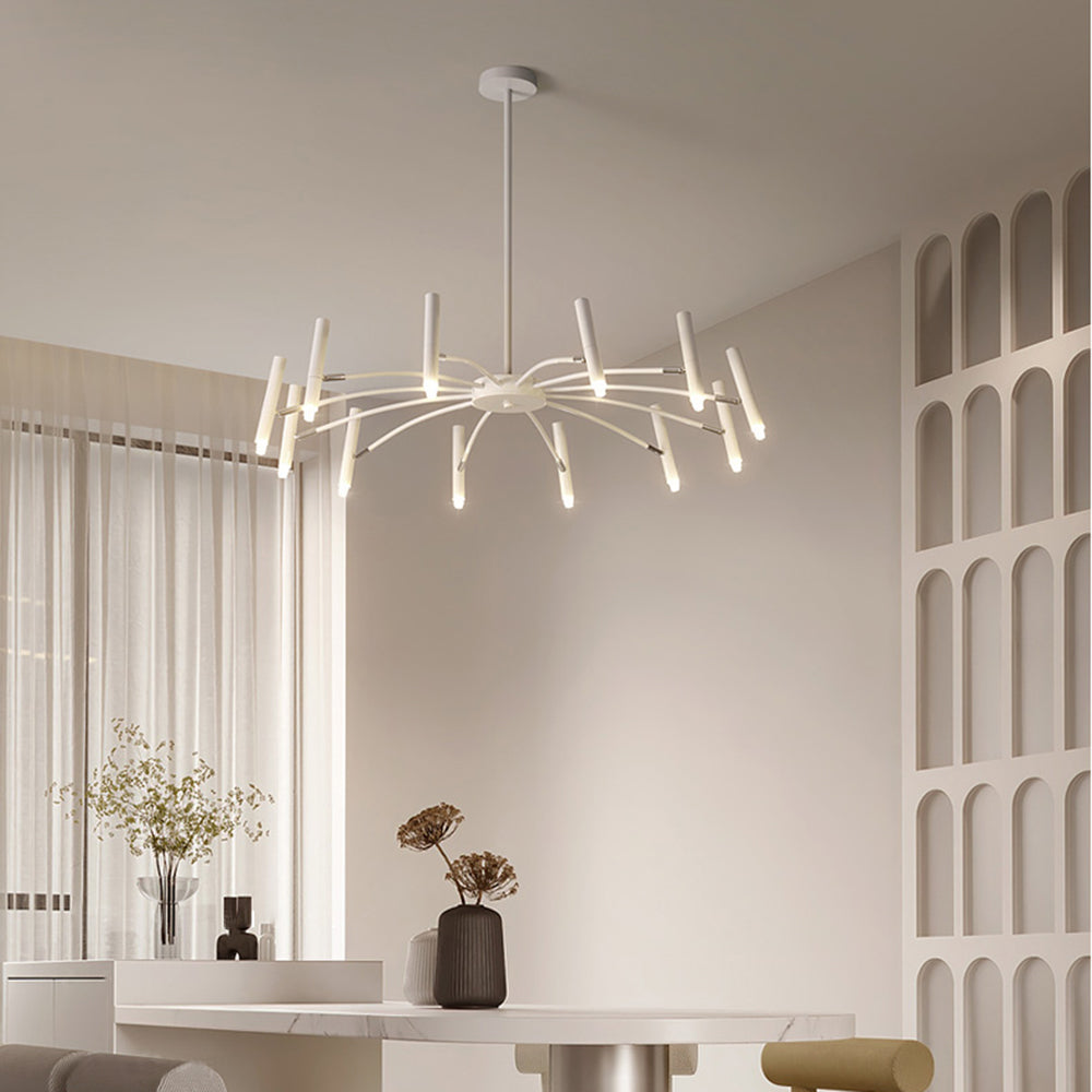 Evette Moderno LED Urbano Lambada a Sospensione Bianco/Nero Metallo Soggiorno/Camera da Letto