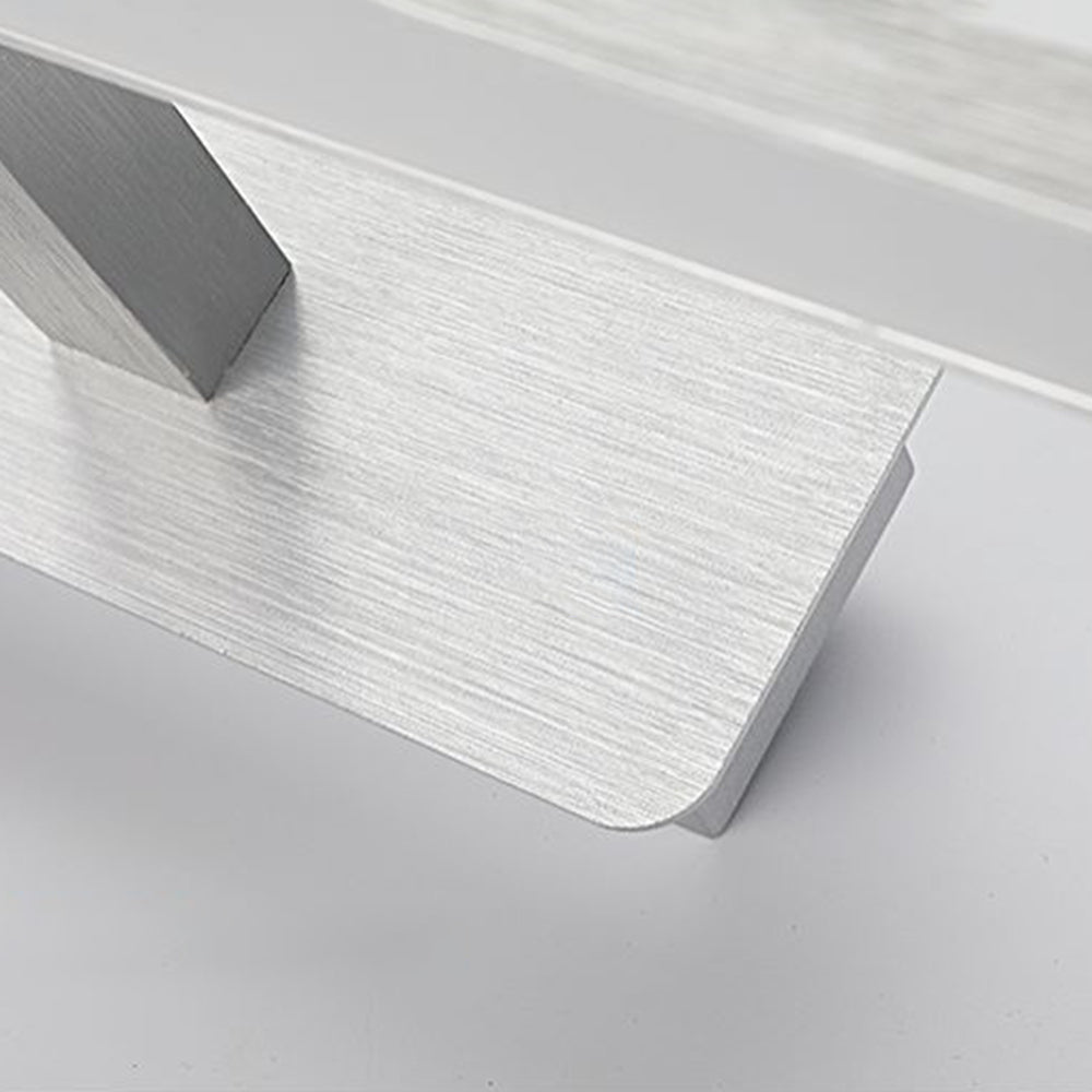 Arisha Minimalismo Rettangolo LED Applique Impermeabile Metallo Bianco Specchio Bagno