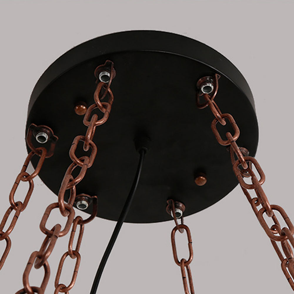 Epoch Lampade a Sospensione Retro Elegante Noce Metallo Legno Sala da Pranzo