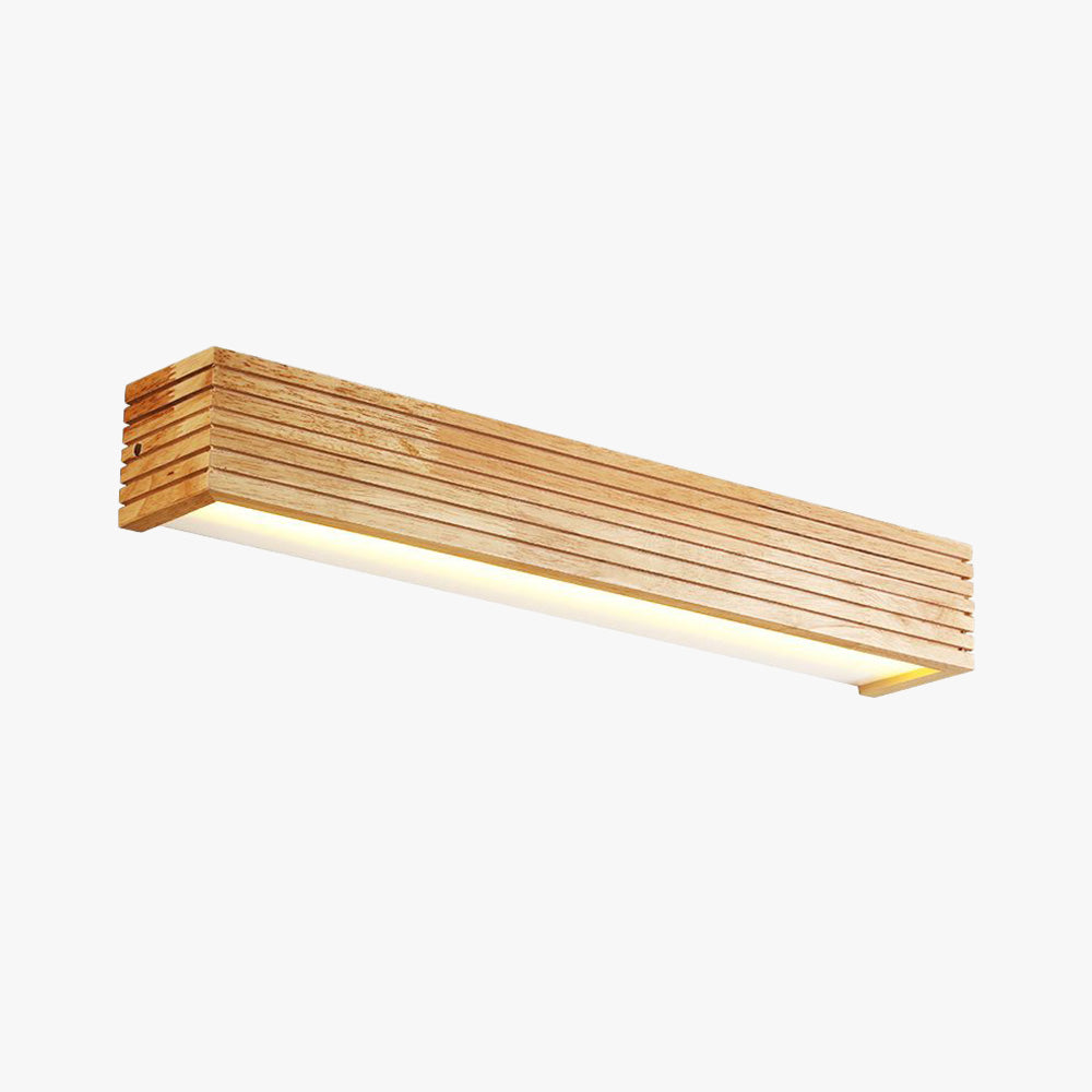 Muto Moderno LED Applique Rettangolo Legno Acrilico Soggiorno/Camera da Letto/Bagno