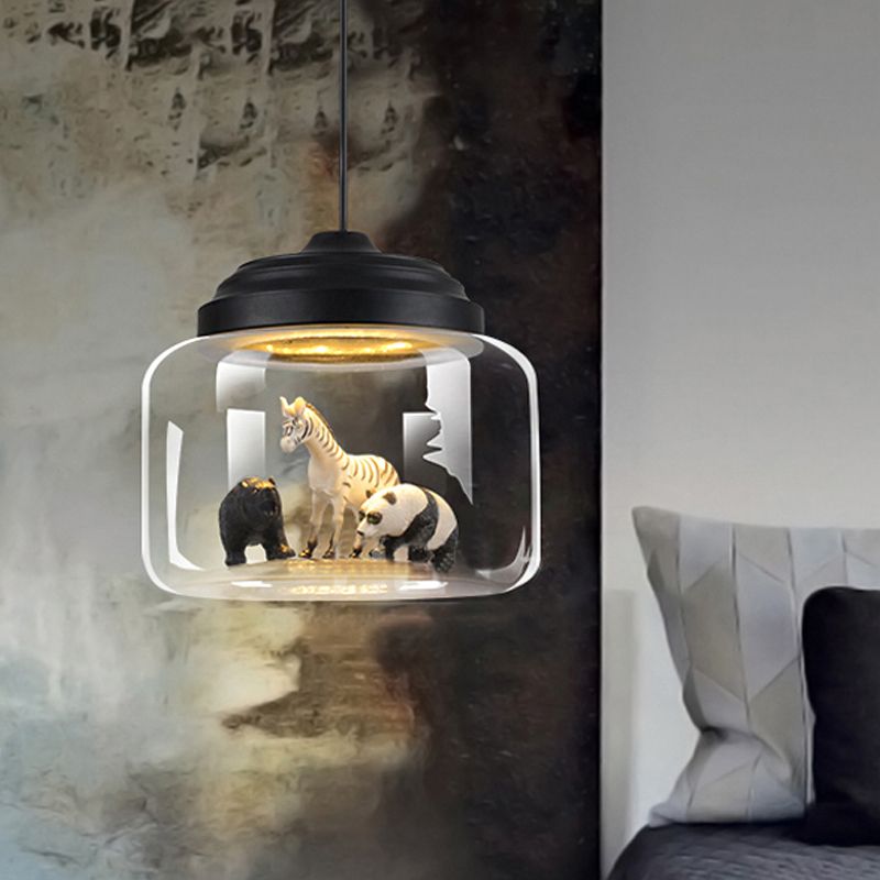 Arisha Moderno Animale Arte Deco Vetro Lampade a Sospensione