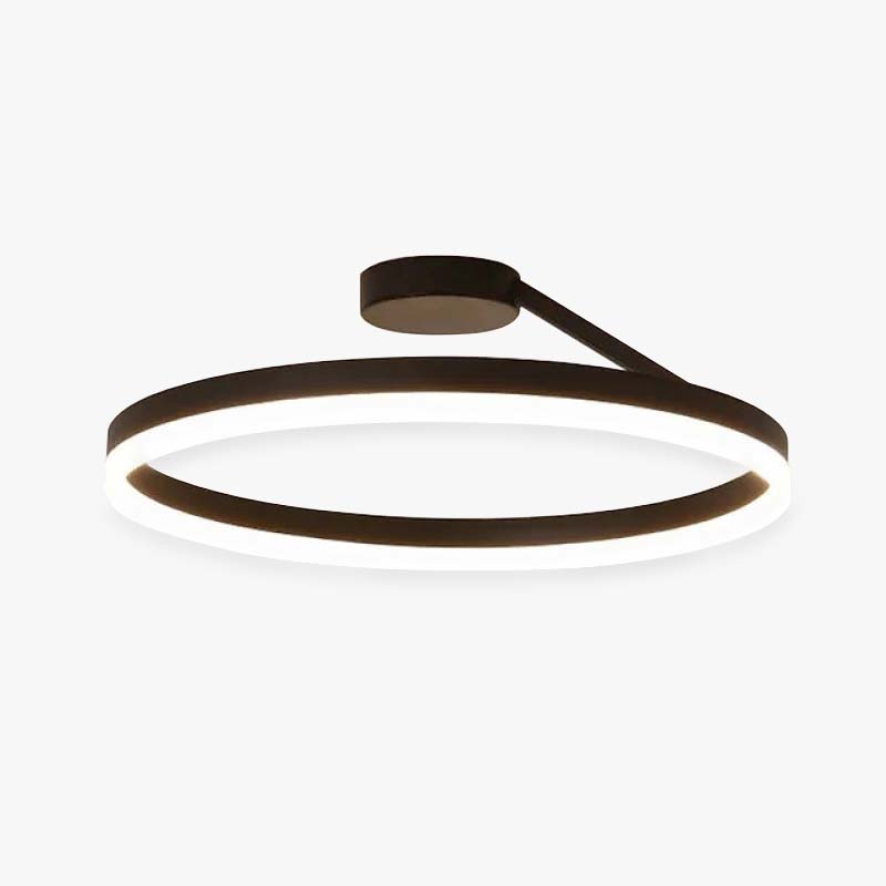 Arisha Minimalismo LED Squillo Plafoniere Bianco/Nero Metallo Soggiorno/Camera da Letto
