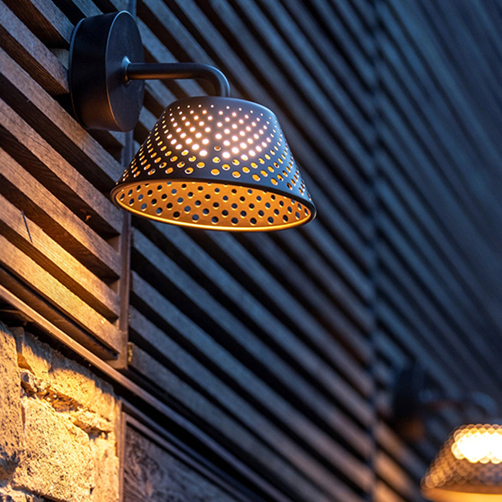 Ray Industriale Vuoto LED Metallo Applique da Esterno Nero