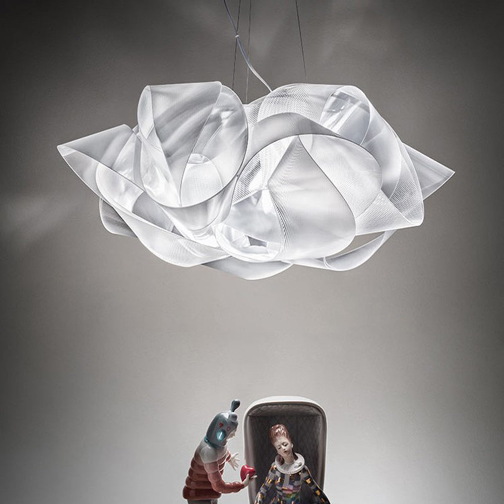 Arisha Decorativo LED Art Déco Fiore Lampada a Sospensione Acrilico Bianco Soggiorno/Camera da Letto