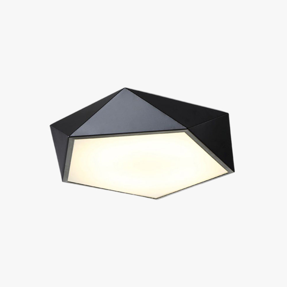 Arisha Plafoniere Semplice Moderno Metallo, Nero/Bianco