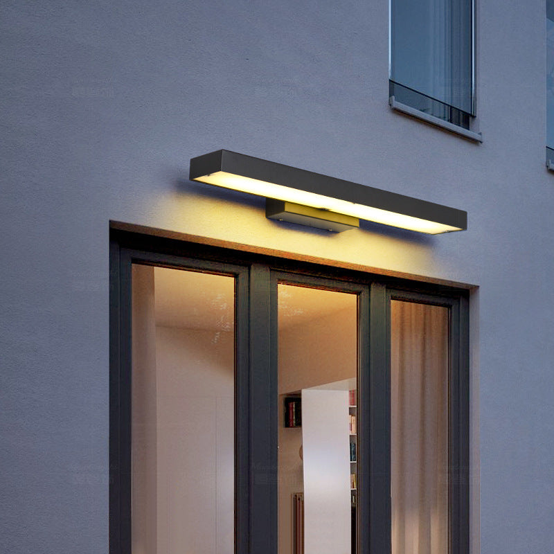 Ray Moderno Metallo/Acrilico Applique Nero/Bianco Corridoio/Giardino