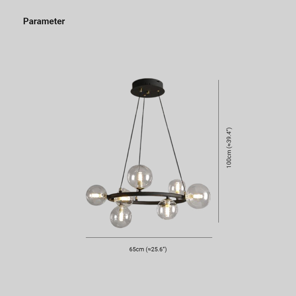 Valentina Moderno Minimalismo LED Lampade a Sospensione Metallo Vetro Oro/Nero Soggiorno/Camera da Letto/Sala da Pranzo