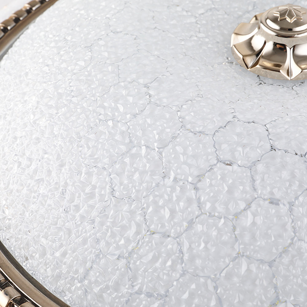 Arisha Vetro Rotondo Tradizionale Plafoniere Soggiorno