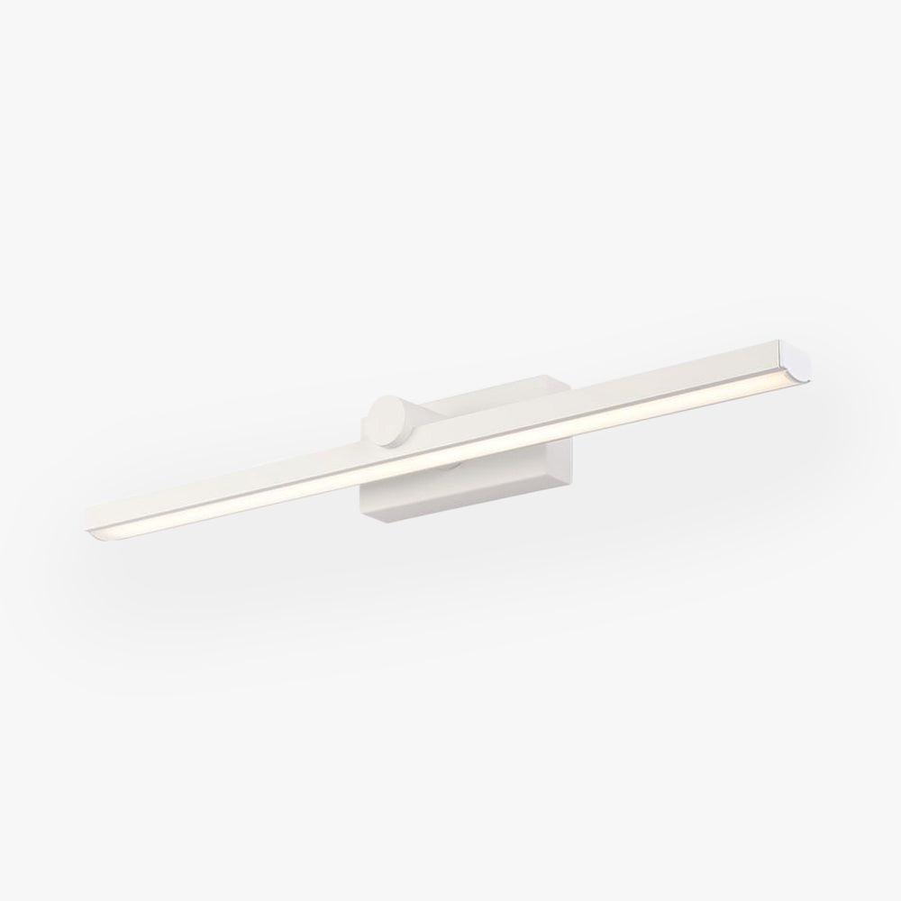 Arisha Minimalismo LED Applique Rettangolo Anteriore Vanity Metallo Bianco Bagno