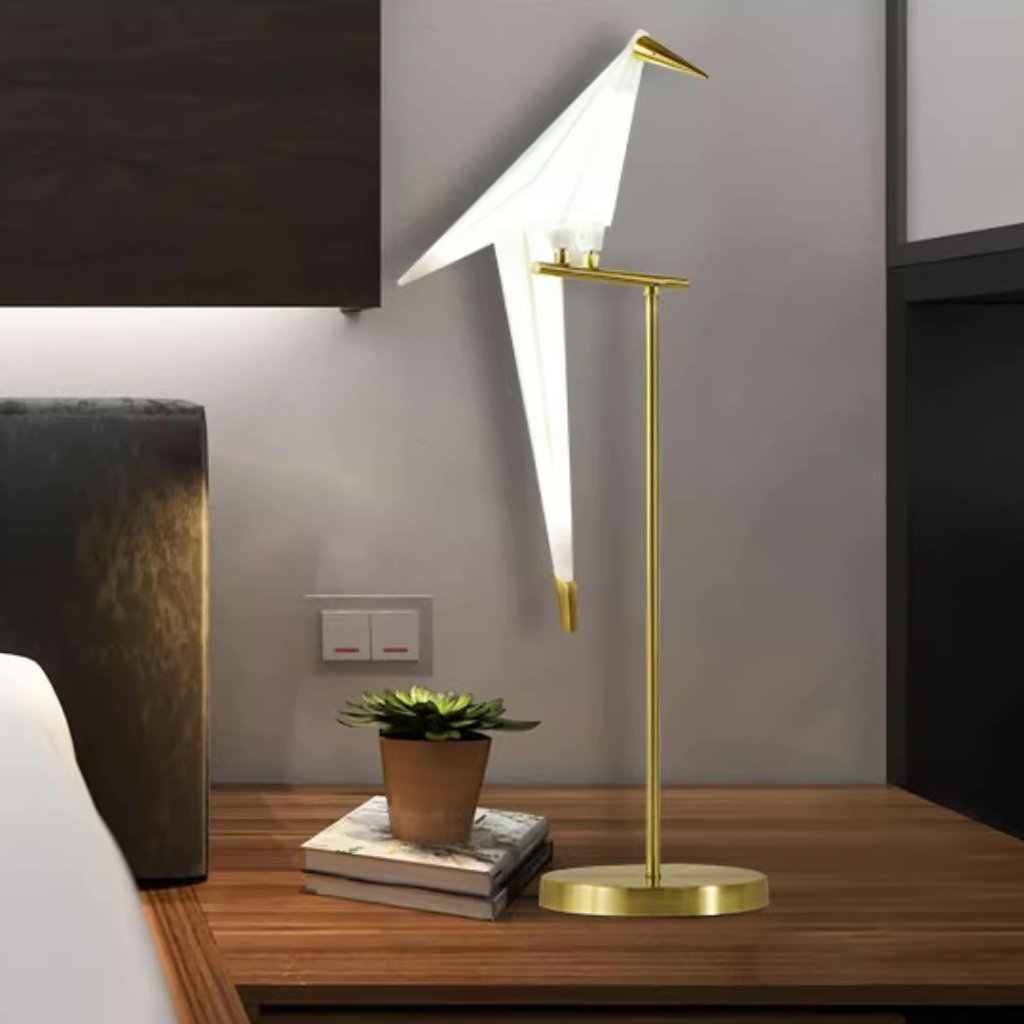Clifford Moderno LED Design Lampada da Terra Oro Uccello Metallo Sala da Pranzo/Soggiorno/Camera da Letto