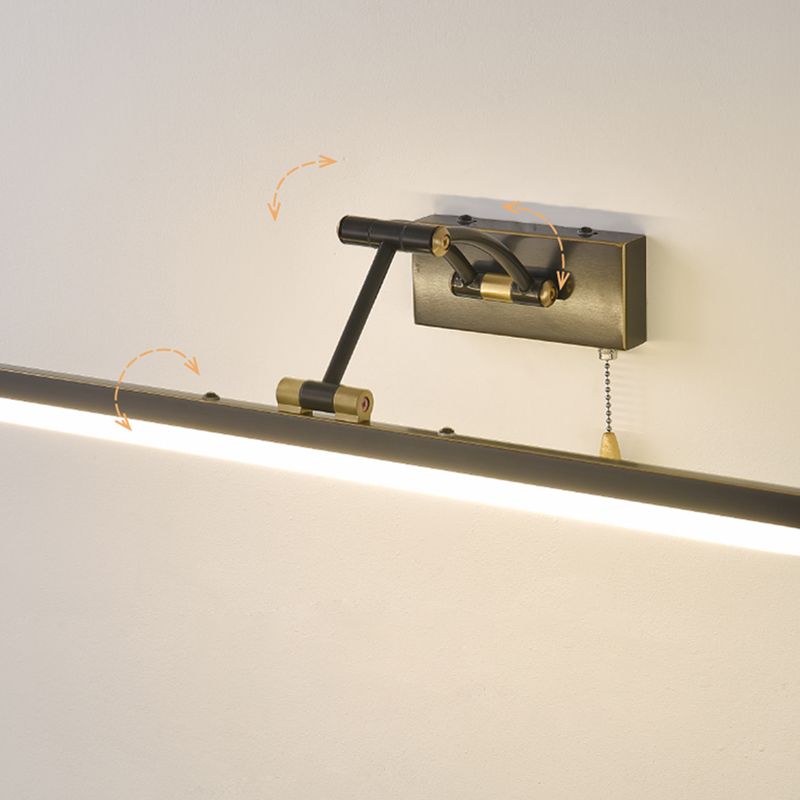 Arisha Moderni LED Applique Lineare Metallo Nero Soggiorno/Camera da Letto/Bagno