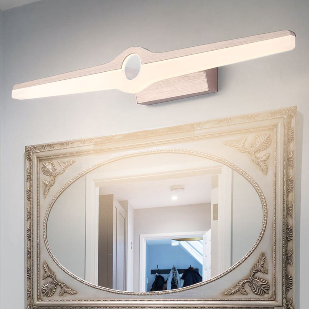 Arisha Moderni Design LED Applique Impermeabile Piccolo Arco Bianco Metallo Acrilico Bagno