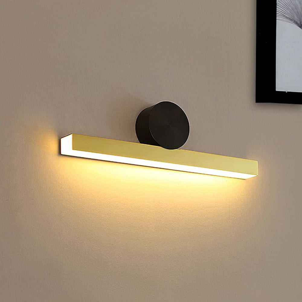 Arisha Moderno LED Applique Geometrica Piccolo Metallo Nero/Oro Soggiorno/Camera da Letto