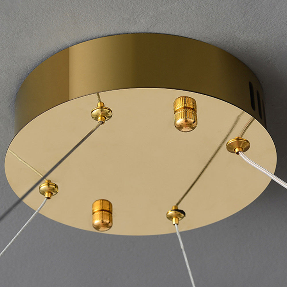 Kirsten Moderni LED Lampadario Oro Metallo/Vetro Soggiorno/Camera da Letto