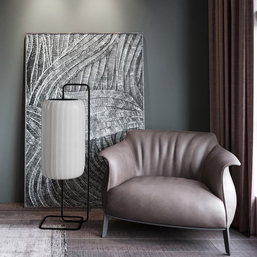 Ritta Tessuto Metallo Colonna Minimalista Lampade da Terra Soggiorno