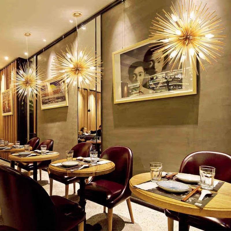 Arisha Moderno LED Lampadari Oro Metallo Sala da Pranzo/Soggiorno