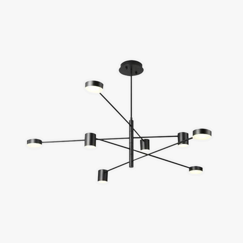 Weiss Industriale Moderni LED Lampade a Sospensione Filiale Metallo Nero/Oro Soggiorno/Camera da Letto