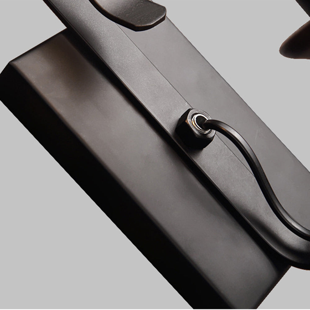 Silva Vintage LED Candela Applique Metallo/Legno Soggiorno