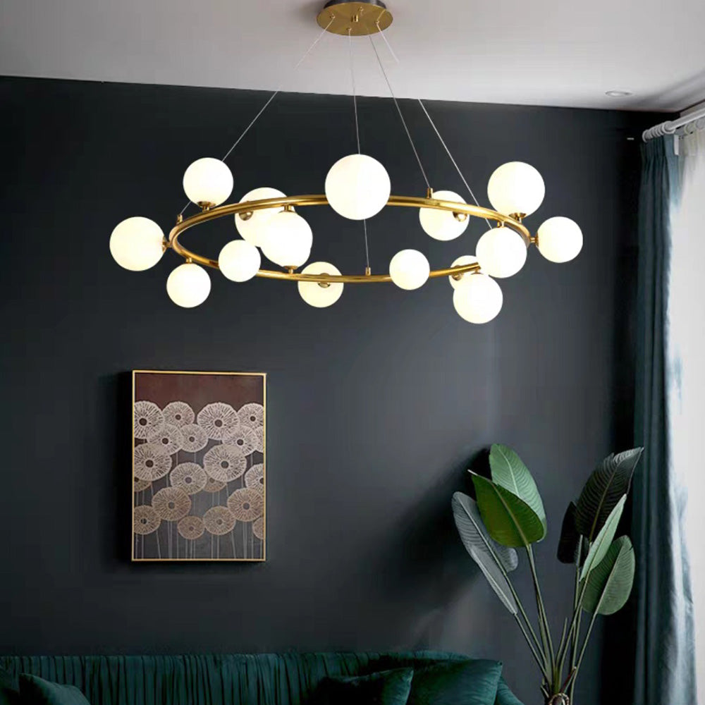Valentina Moderno Minimalismo LED Lampade a Sospensione Metallo Vetro Oro/Nero Soggiorno/Camera da Letto/Sala da Pranzo