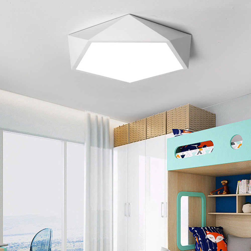 Arisha Plafoniere Semplice Moderno Metallo, Nero/Bianco