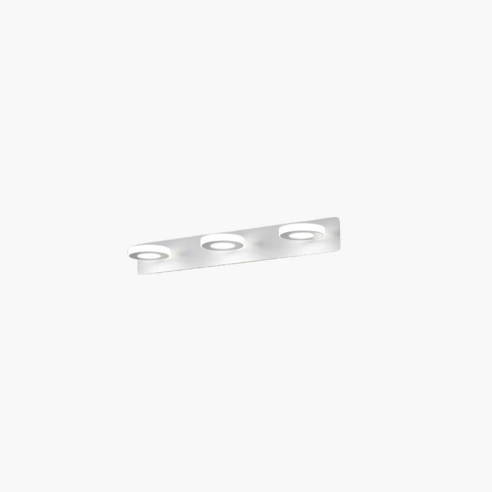 Arisha Design Minimalismo LED Applique Metallo Acrilico Bianco Rotondo Specchio Bagno