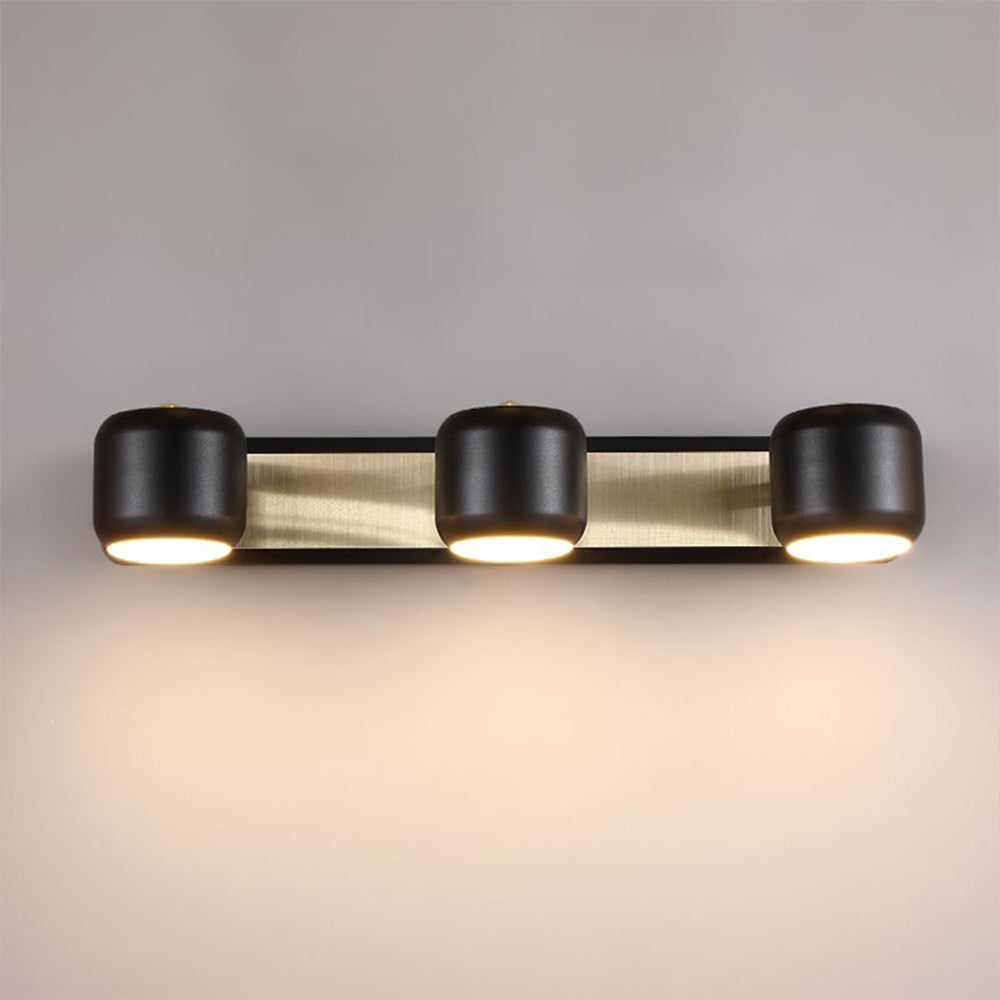 Arisha Moderno LED Specchio Anteriore Metallo Applique Minimalismo Nero/Bianco Bagno
