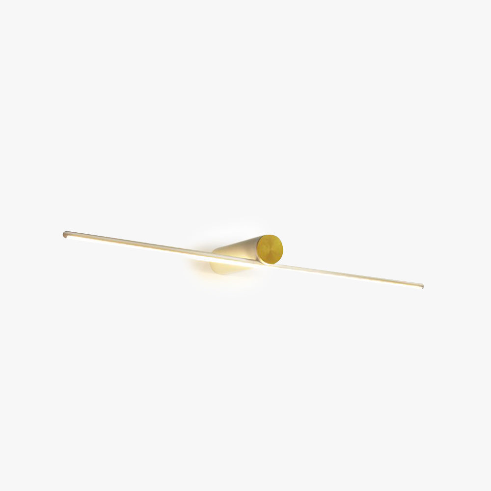 Arisha Minimalismo LED Applique Metallo Lineare Specchio Vanità Nero/Bianco Soggiorno/Camera da Letto