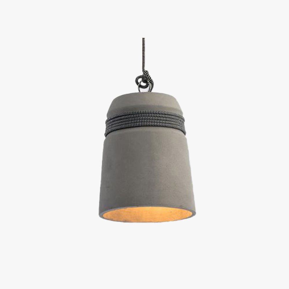 Arisha Industriale LED Lampada a Sospensione Cemento/Metallo Grigio