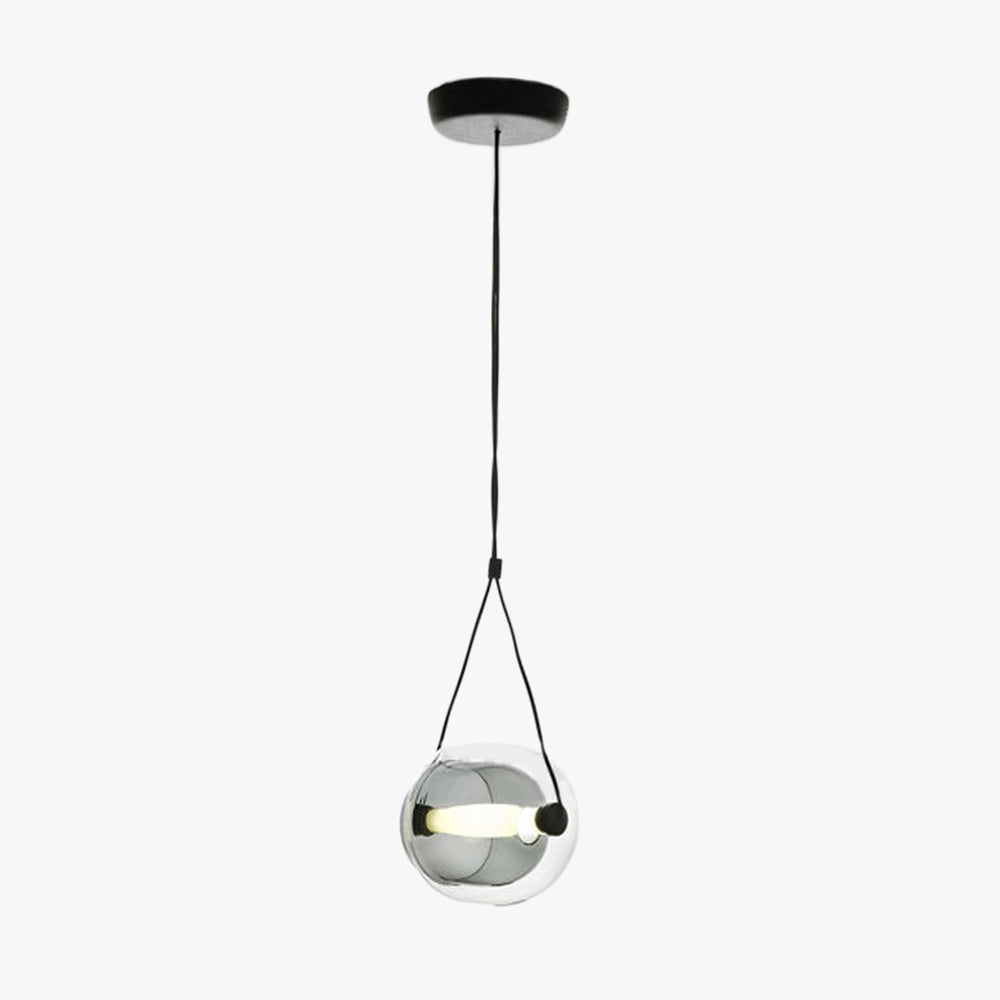 Valentina Moderni LED Bolla Vetro Lampade a Sospensione Blu/Giallo/Rosa/Grigio Fumo/Bianco/Chiaro Soggiorno/Camera da Letto