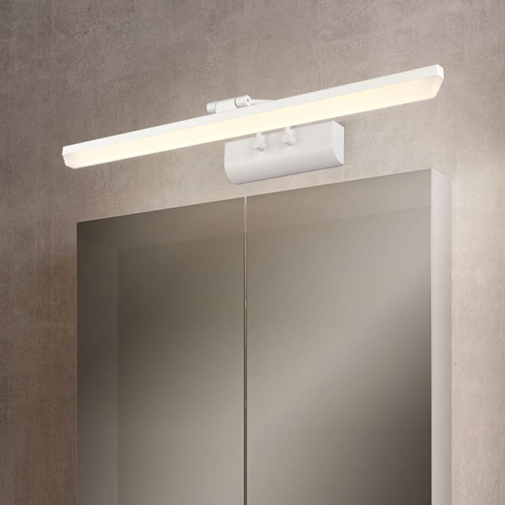 Arisha Elegante Classico LED Rettangolo Applique Metallo Bianco/Nero Specchio Bagno