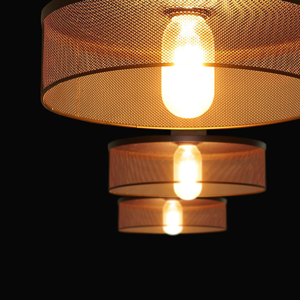 Arisha Lampada a Sospensione Industriale Cilindrica in Cemento