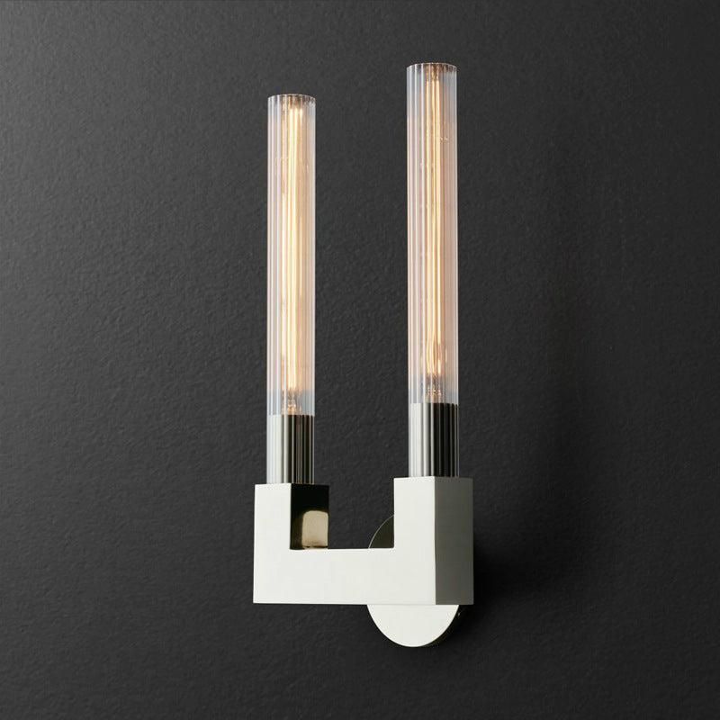 Arisha Nordico Metallo Vetro Applique Ristorante Camera da Letto