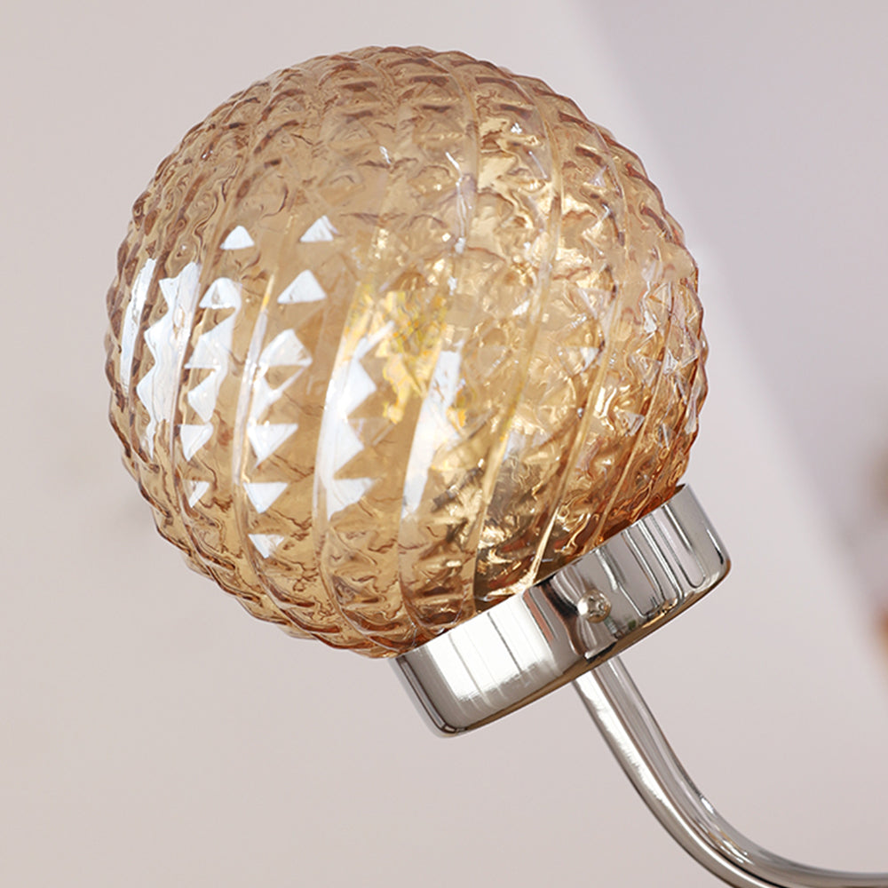 Valentina Moda LED Lanpade a Sospensione Vetro Metallo Camera da Letto