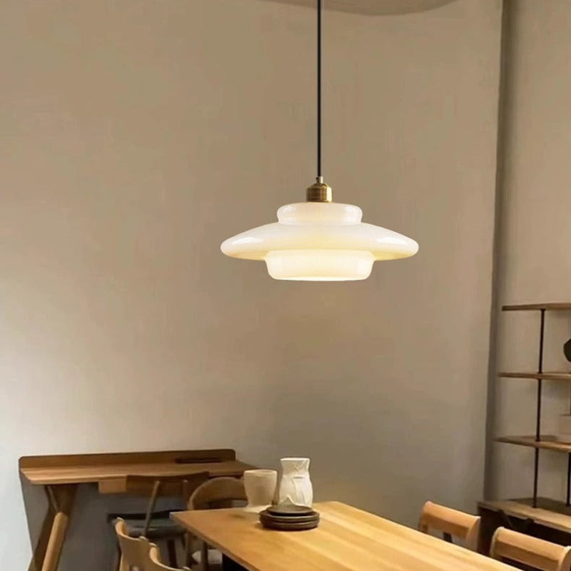Arisha Mezzo Secolo Arte Lampade a Sospensione Metallo Vetro Sala da Pranzo
