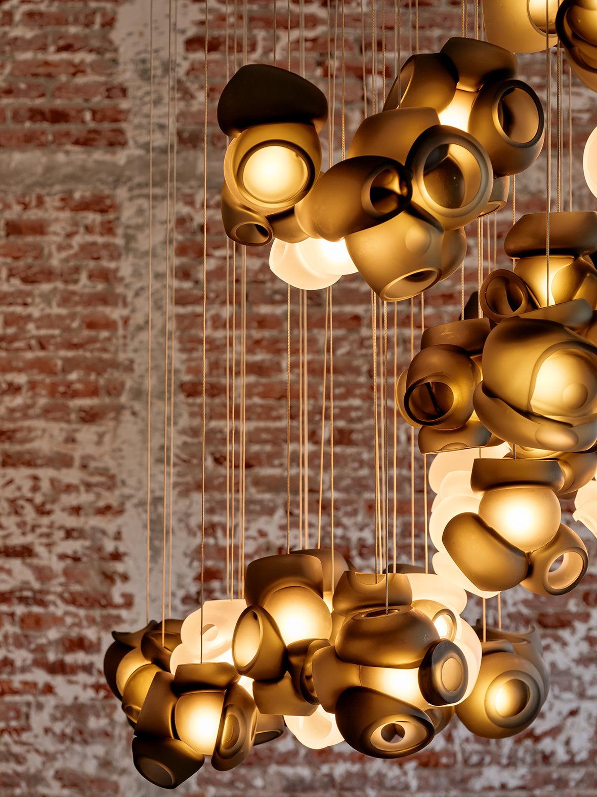 Ushaor Individual Creativity Glass Pendant Light - Lamp Copper