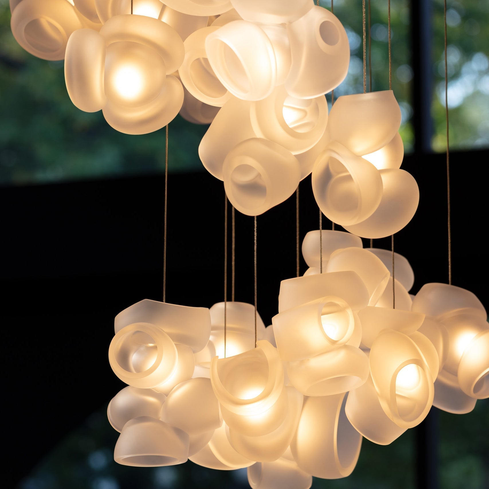 Ushaor Individual Creativity Glass Pendant Light - Lamp Copper