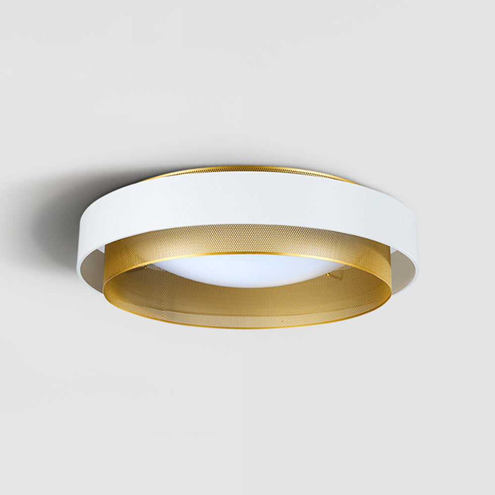 Arisha Moderno Anello Metallo/Acrilico Plafoniere Bianco/Nero Soggiorno