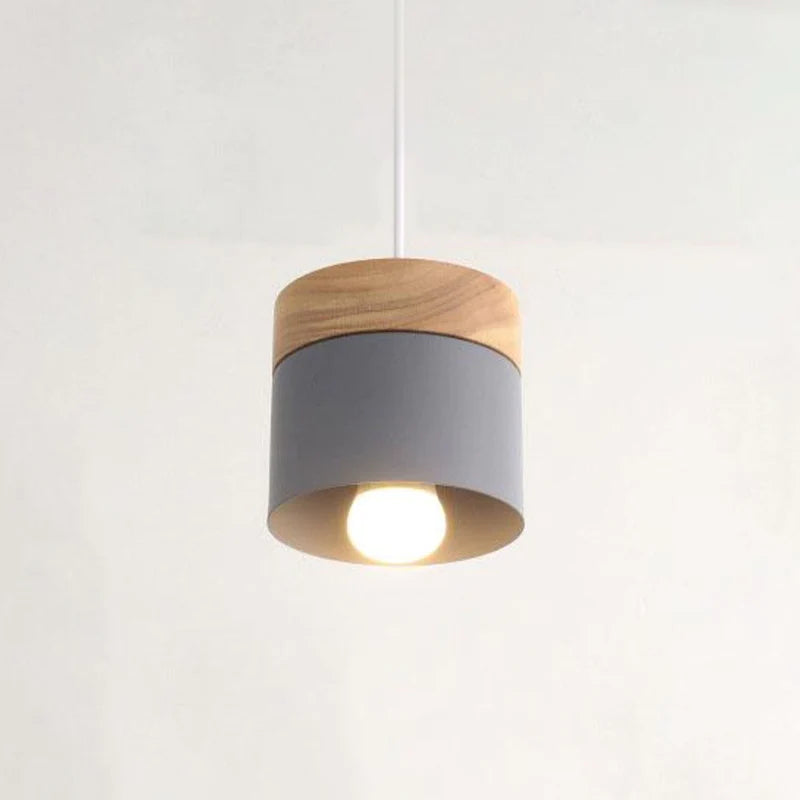 Valentina Nordiche Colorato LED Lampade a Sospensione Metallo/Legno Globo Soggiorno/Camera da Letto